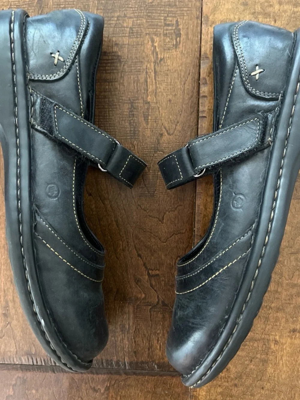 Black Leather Mary Jane Flats - Comfortable Everyday Loafers